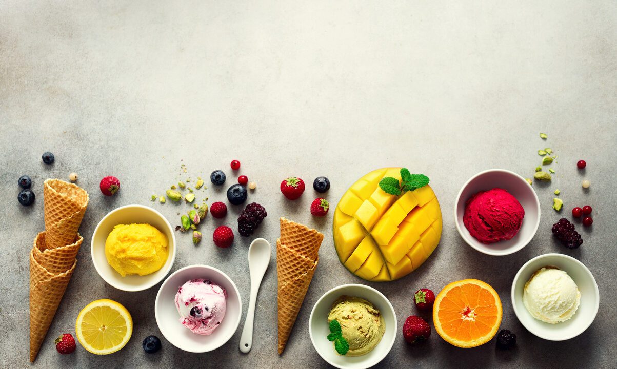Frozen Delights Sorbet, Ice Cream, Gelato