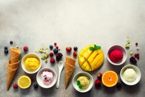 Frozen Delights Sorbet, Ice Cream, Gelato